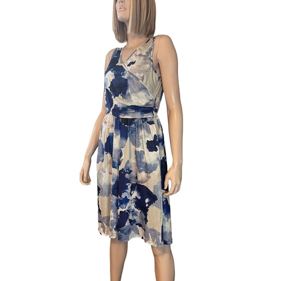 OUGES V-Neck Dress Sleeveless Maternity Nursing Gown Breastfeeding Postpartum - Picture 5 of 16